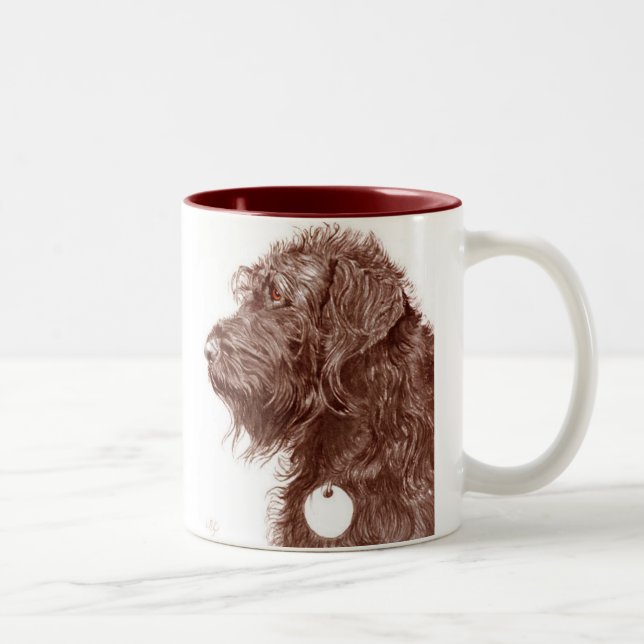 Chocolate Labradoodle Mug (Right)