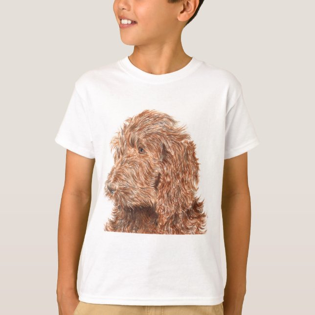 Chocolate Labradoodle T-Shirt (Front)