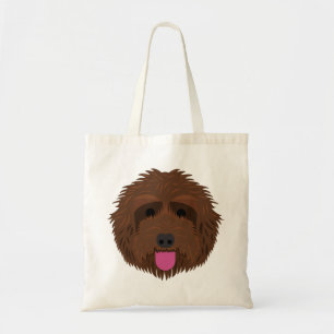 Chocolate Labradoodle Tote Bag