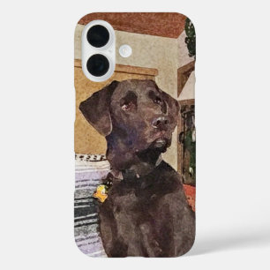 Chocolate Labrador iPhone 16 Case