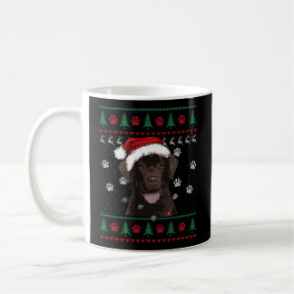 Chocolate Labrador Christmas Ugly Sweater Lab Dog  Coffee Mug