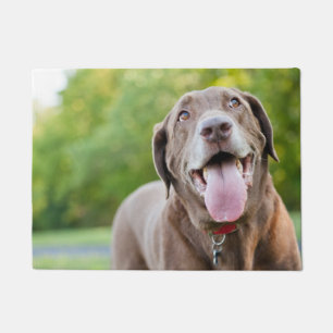 Chocolate Labrador Dog Doormat