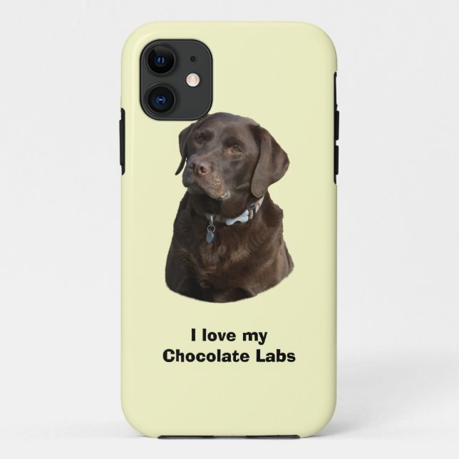 Chocolate Labrador dog photo portrait Case-Mate iPhone Case (Back)
