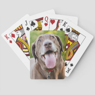 Chocolate Labrador Dog Playing Cards