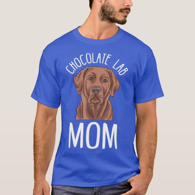 Chocolate Labrador Mum Gifts Chocolate Lab Mum T-Shirt (Front)