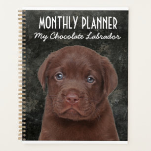 Chocolate Labrador Planner