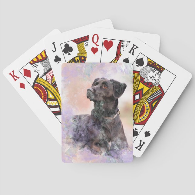 Chocolate Labrador Playing Cards (Back)