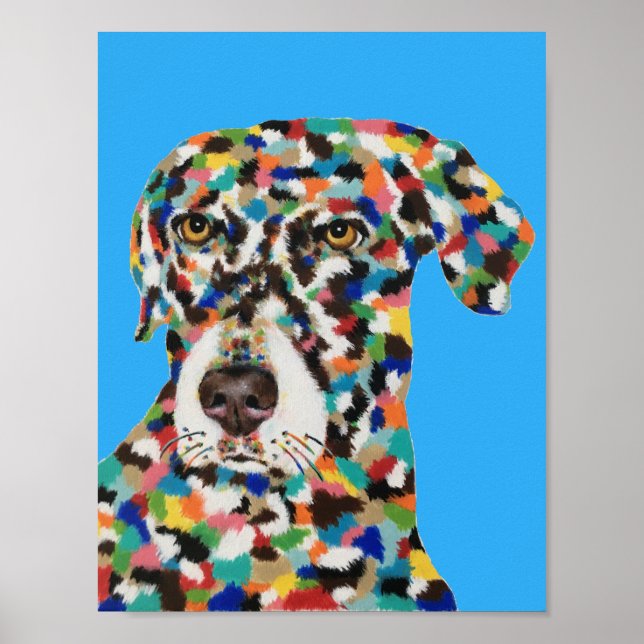Chocolate Labrador Poster (Front)