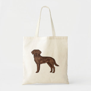 Chocolate Labrador Retriever Canine Brown Dog Art Tote Bag