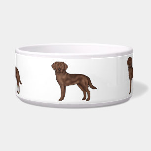 Chocolate Labrador Retriever Cartoon Lab Dog Art