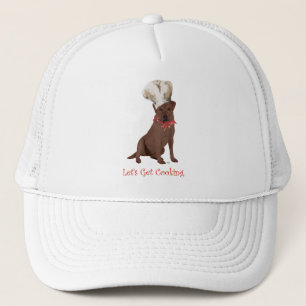 Chocolate Labrador Retriever Chef Trucker Hat