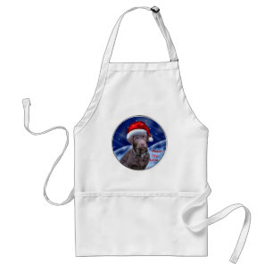 Chocolate Labrador Retriever Christmas Gifts Standard Apron