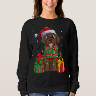 Chocolate Labrador Retriever Christmas Xmas Lab Do Sweatshirt