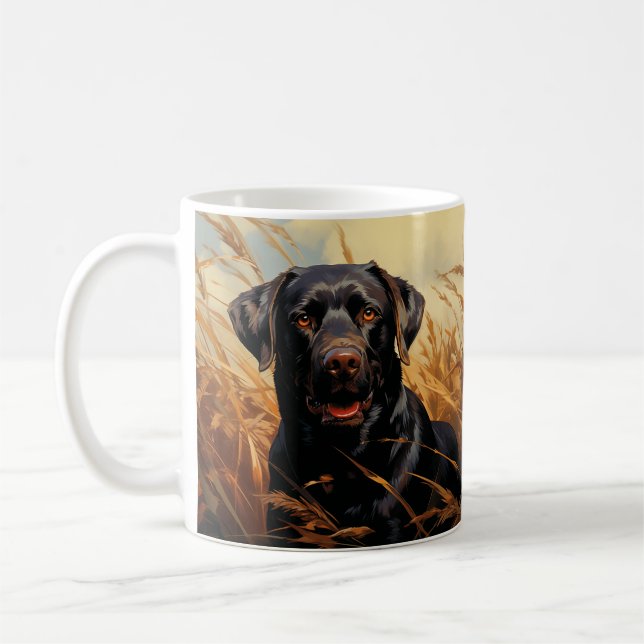 Chocolate Labrador Retriever Coffee Mug (Left)