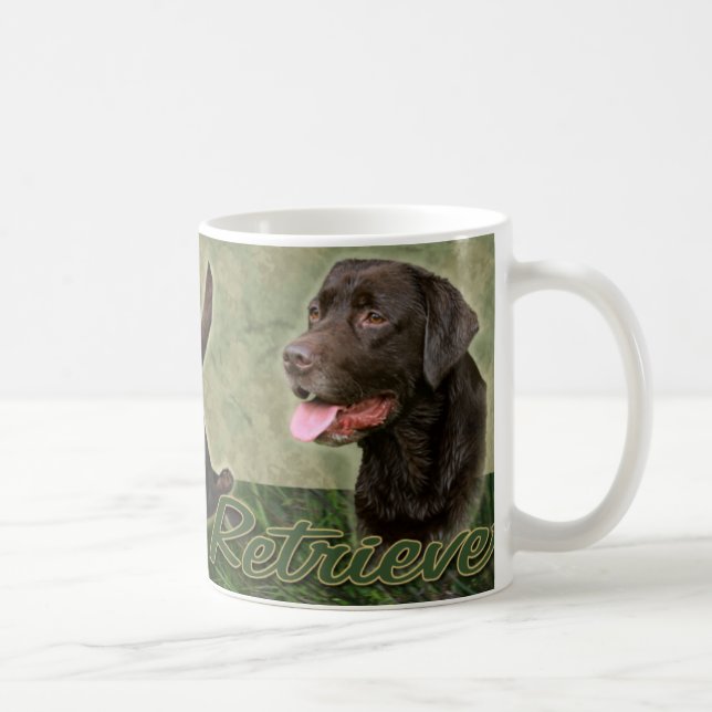 Chocolate Labrador Retriever collage Mug (Right)