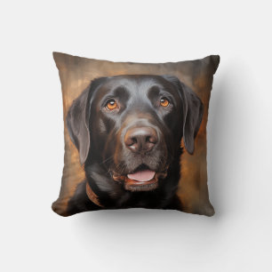 Chocolate Labrador Retriever  Cushion