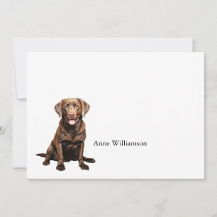 Chocolate Labrador Retriever Note Card