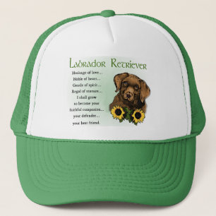 Chocolate Labrador Retriever Puppy Gifts Trucker Hat