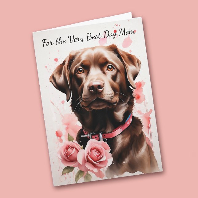 Chocolate Labrador Retriever You Make My Tail Wag Holiday Card (Creator Uploaded)