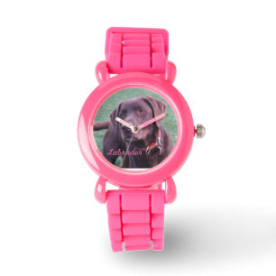 Chocolate Labrador watch