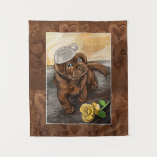 Chocolate Latte Lab Tapestry