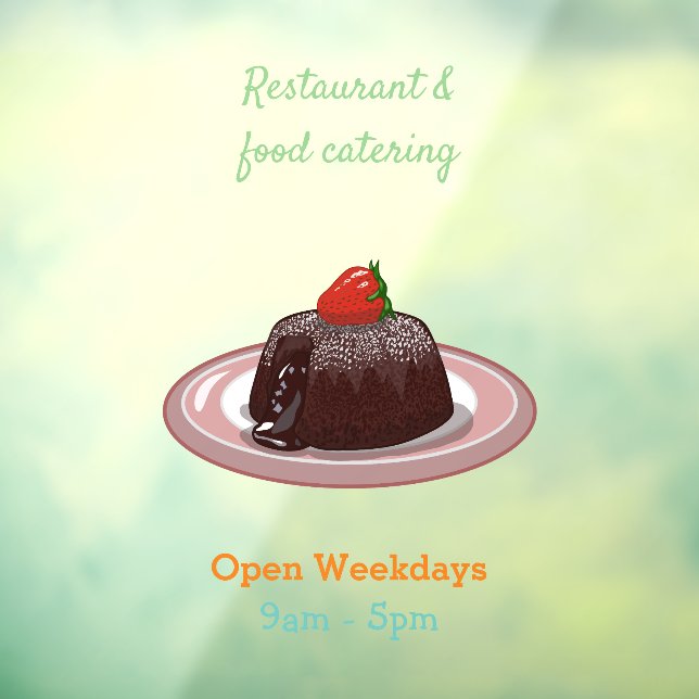 Chocolate lava cake cartoon illustration (Sheet 3)