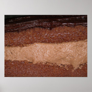 Chocolate Layer Cake Photo Poster