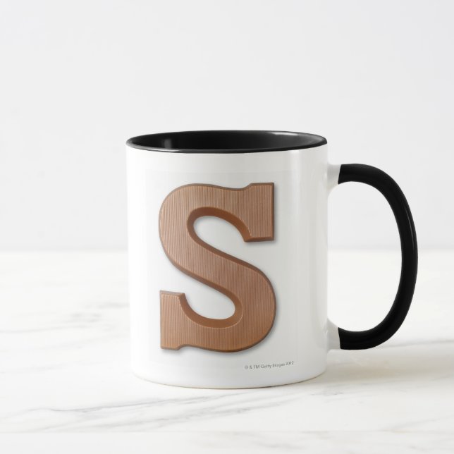 Chocolate letter s mug (Right)