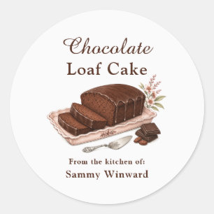 Chocolate Loaf Cake Gift Label
