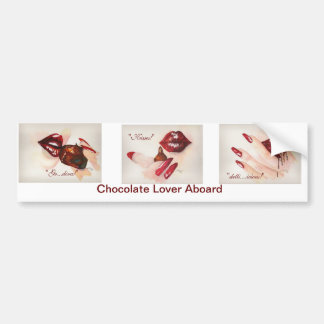 Chocolate Lover Aboard Bumper Sticker