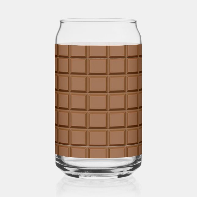 Chocolate lover delight can glass (Front)