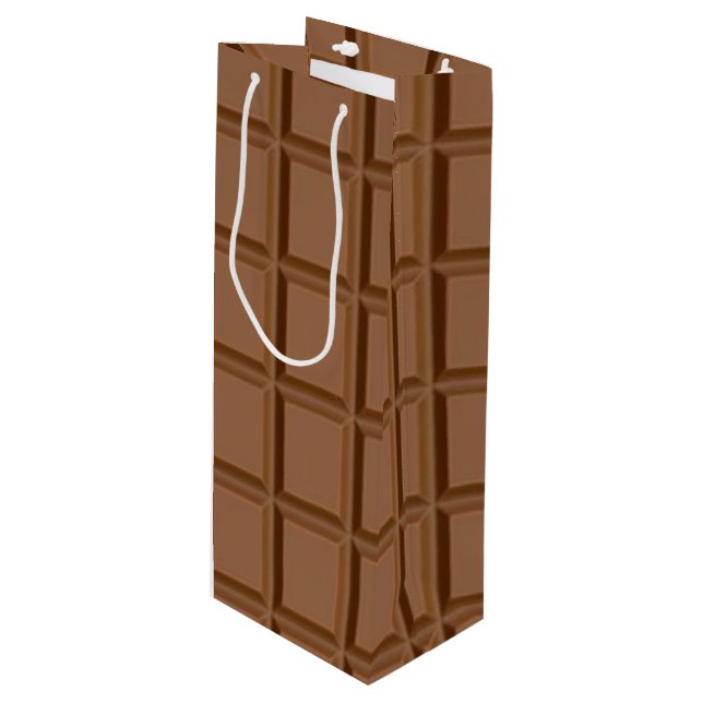 Chocolate lover delight wine gift bag (Front Angled)