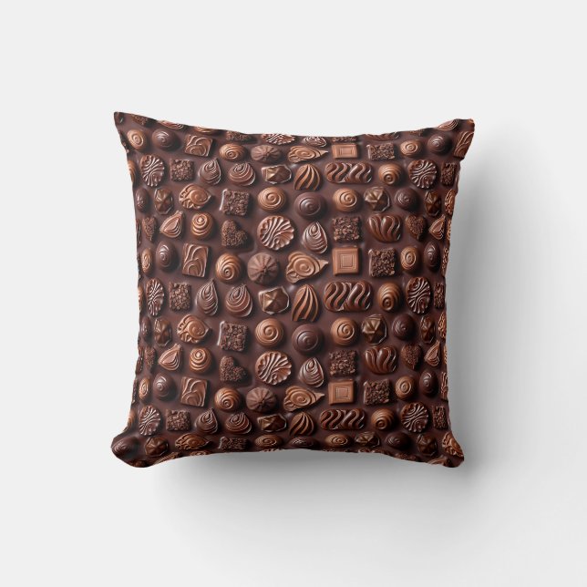 Chocolate Lover Obsession - Realistic Chocolate  Cushion (Front)