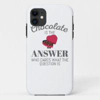 Chocolate Lover Quote Gift Chocolate Is The Answer