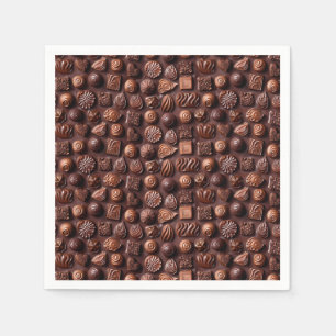 Chocolate Lover Sweet Cute Cozy Modern Food  Napkin