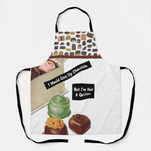 Chocolate Lover Vintage Funny Sarcastic Apron