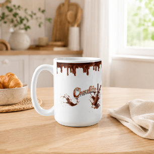 Chocolate Lovers Dripping Chocolate Splash Mug