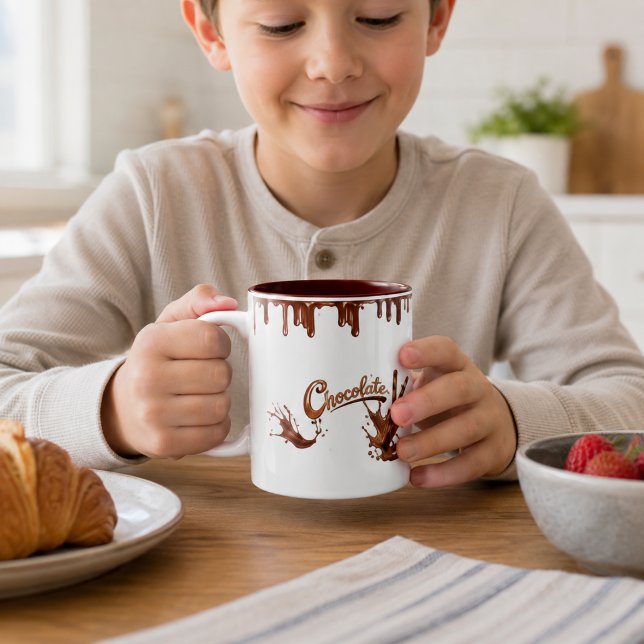 Chocolate Lovers Dripping Chocolate Splash Mug (Creator Uploaded)