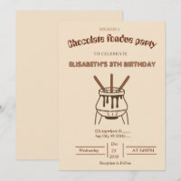 Chocolate Lovers Fondue Party Invitation