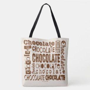 Chocolate Lovers Font Jumble Cross Body Bags