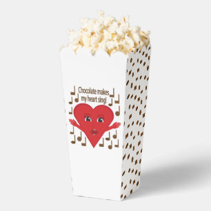 "Chocolate makes my heart sing!" Singing Heart Favour Box