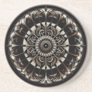 Chocolate Medallion - Abstract Coaster