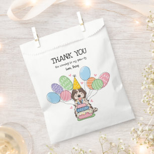 Chocolate Merle Cockapoo Cavapoo Birthday Party  Favour Bag