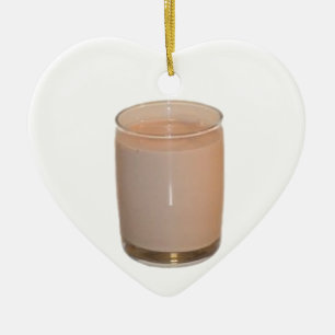 Chocolate Milk Ceramic Ornament