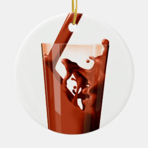 Chocolate Milk Ceramic Tree Decoration