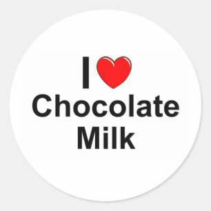 Chocolate Milk Classic Round Sticker