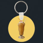 Chocolate Milkshake Key Ring<br><div class="desc">A retro diner and soda shop classic,  these t-shirts and other items have an image of a chocolate milkshake.</div>