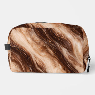 Chocolate Milkshake Marble Texture Dopp Kit