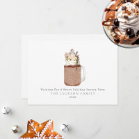 Chocolate Milkshake Snowman Sweet
