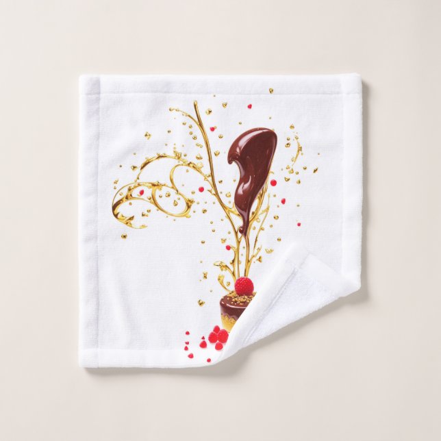 Chocolate Mini Cake Wash Cloth (Wash Cloth)